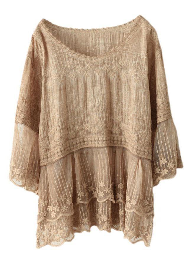 1704522047397629.jpg Loose Khaki O-Neck Embroideried Patchwork Summer Shirts_yy (2).jpg