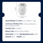 💅 Compre um e ganhe outro! ✨ Lixa de unhas elétrica universal – 6 velocidades com 5 acessórios para um cuidado seguro e suave das unhas 👶🔧 - Image 10